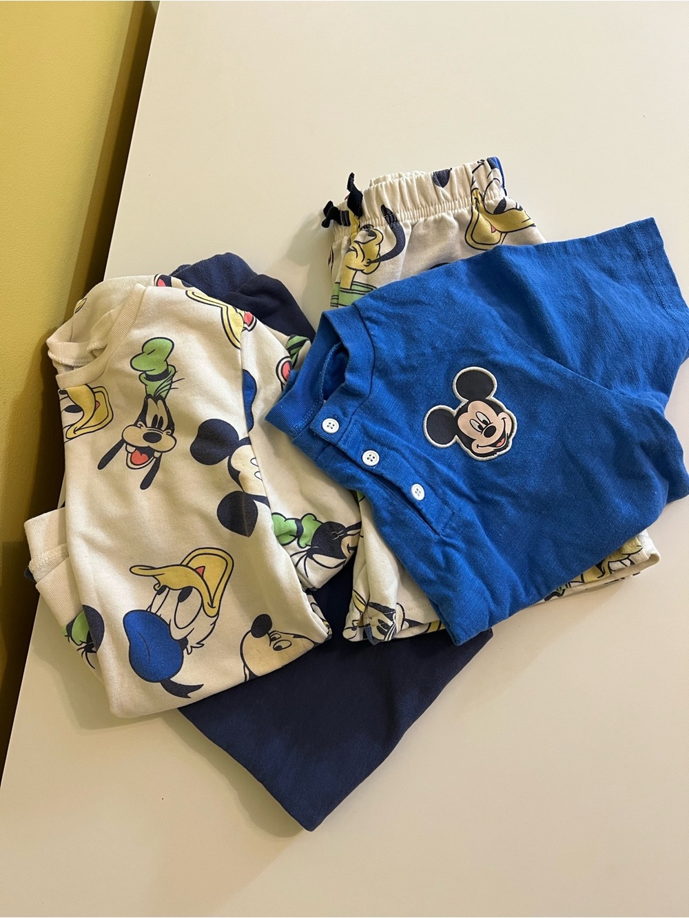 Disney Blue Mickey & Character Print Kids Set 4 pieces